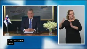 Tasavallan presidentin uudenvuodenpuhe: Viittomakielelle tulkattuna: 02.01.2017 12.00