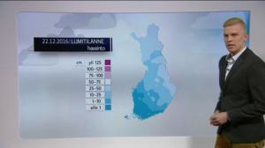 Sääennusteita: Sääennuste klo 1800 (S): 22.12.2016 18.25