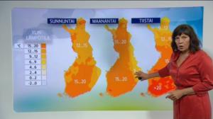 Sääennusteita: Sääennuste klo 18.00 (S): 11.06.2016 18.13