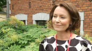Rouva Jenni Haukion haastattelu SuomiAreenassa Porissa.: 19.07.2016 11.10