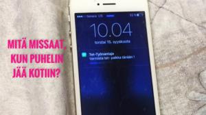 Yle Uutisluokka: Kun puhelin jää kotiin (S): 10.10.2016 14.54