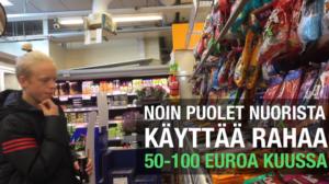 Yle Uutisluokka: Yli 70 prosenttia nuorten rahoista kuluu ruokaan ja vaatteisiin (S): 31.10.2016 15.53