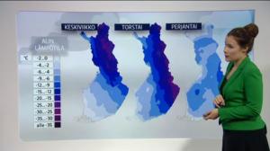 Sääennusteita: Sääennuste klo 18 (S): 13.12.2016 18.45