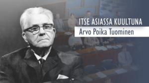 Päätoimittaja, poliitikko Arvo Poika Tuominen