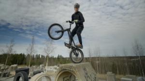Nikki rides bikes