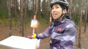 Nikki rides bikes