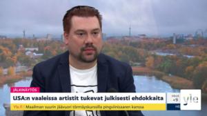 USA:n vaaleissa artistit tukevat julkisesti ehdokkaita, Sean Connery nukkui pois, Finlandia-ehdokkaat julki: 05.11.2020 08.27