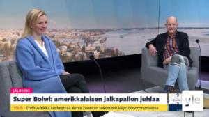 Super Bowl: amerikkalaisen jalkapallon juhlaa, Suomen miehet kaatuivat hiihdon parisprintissä, Pika-aituri Lotta Haralan dopingtapaus: 08.02.2021 08.34