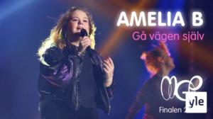 Amelia B framför sin låt Gå vägen själv (S): 11.02.2021 12.00