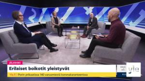 Erilaiset boikotit yleistyvät, olympialaisten järjestelyt haasteellisia, koronakuplien sääntöjä rikotaan: 15.03.2021 08.13