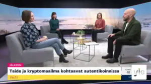 Taide ja kryptomaailma kohtaavat digitaalisessa autentikoinnissa, miten gif-animaatio voi olla puolen miljoonan arvoinen, audiosovellukset kasvattavat suosiotaan: 17.03.2021 08.23