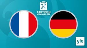 Jalkapallon Euro 2020: Ranska - Saksa, taktinen kuvakulma: 15.06.2021 23.57