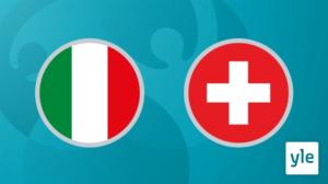 Jalkapallon EURO 2020: Italia - Sveitsi: 17.06.2021 00.15