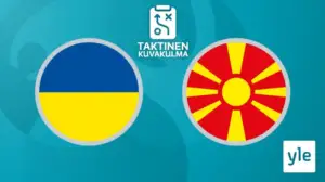 Jalkapallon Euro 2020: Ukraina - Pohjois-Makedonia, taktinen kuvakulma: 17.06.2021 17.53