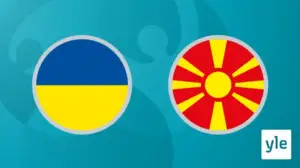 Jalkapallon EURO 2020: Ukraina - Pohjois-Makedonia: 17.06.2021 17.53