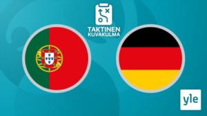 Jalkapallon Euro 2020: Portugali - Saksa, taktinen kuvakulma: 19.06.2021 20.55