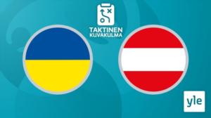 Jalkapallon Euro 2020: Ukraina - Itävalta, taktinen kuvakulma: 21.06.2021 20.53