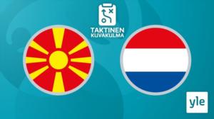 Jalkapallon Euro 2020: Pohjois-Makedonia - Hollanti, taktinen kuvakulma: 21.06.2021 20.53