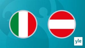 Jalkapallon EURO 2020: Neljännesvälierä Italia - Itävalta: 27.06.2021 00.44
