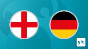 Jalkapallon EURO 2020: Neljännesvälierä Englanti - Saksa: 29.06.2021 21.18