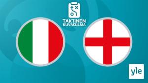 Jalkapallon Euro 2020: Italia - Englanti, taktinen kuvakulma: 12.07.2021 01.11