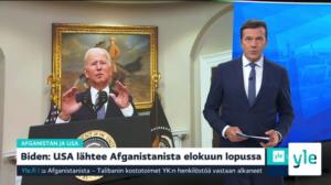 Yle Uutiset klo 9.00: 25.08.2021 09.18