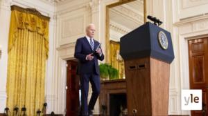 Yhdysvaltain presidentti Joe Biden pitää vuotuisen Liittovaltion tila-puheensa: 02.03.2022 06.00