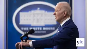 Presidentti Joe Biden ilmoittaa uusista pakotteista : 08.03.2022 18.39