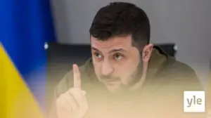 Svenska Yle live: Ukrainas president Volodymyr Zelenskyj talar inför riksdagen - simultantolkas till svenska: 08.04.2022 13.45