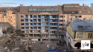 Svenska Yle live: Här rivs hotell Hamburger Börs i Åbo centrum: 19.09.2019 13.15