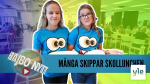 Att skippa skolmat och frukost och att skejta utan ben och blir Finland klimatneutralt till 2035 (S): 26.09.2019 21.33