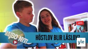 Höstlov = läslov, välgörenhetskonsert för klimatet och får Greta fredspriset? (S): 10.10.2019 17.10
