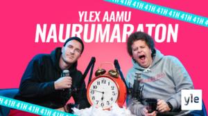YleX Aamu Naurumaraton 41h (3/7): Vielä jaksaa! Viki ja Köpi esiintyvät livenä keskellä Helsinkiä: 08.11.2019 00.00