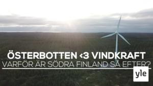 Varför har Österbotten mest och Nyland minst vindkraft i Svenskfinland?: 09.11.2019 09.00