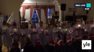 Svenska Yle Live: Sirkkala förskola lussade på Servicehuset Hemmet i Åbo: 13.12.2019 12.09