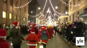 Svenska Yle live: Bildkavalkad från luciatåget i Helsingfors: 13.12.2019 19.00