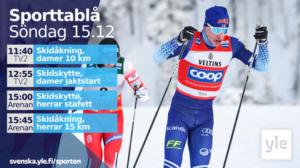 Världscupen på skidor, damernas 10 km (svenskt referat): 15.12.2019 12.55