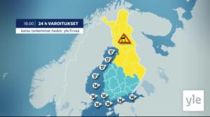 Sääennuste klo 18 (S): 01.01.2020 18.18