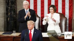 Presidentti Trumpin kansakunnan tilaa koskeva puhe repi entisestään puolueiden rivejä: 06.02.2020 10.08