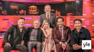 Vieraat: Bruce Springsteen, Robert De Niro, Sienna Miller, Paul Rudd ja James Blunt: 28.03.2020 06.00