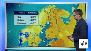 Sääennuste klo 18.00: 24.05.2020 18.25