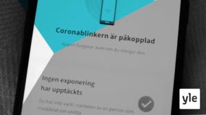 Svenska Yle live: THL:s pressinfo om appen Coronablinkern : 31.08.2020 14.32
