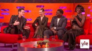 Margot Robbie, Jim Carrey, Daniel Kaluuya, Jodie Turner-Smith ja Lewis Capaldi: 26.09.2020 06.00