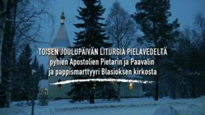Jumalanpalvelus: 26.12.2017 10.00