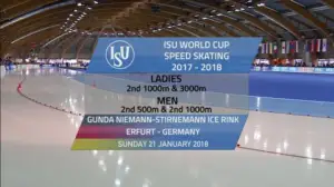 Pikaluistelun MC: Erfurt, kolmas kilpailupäivä: 21.01.2018 14.55