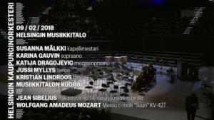 Helsingin kaupunginorkesterin konsertteja: 10.02.2018 12.00