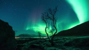 Aurora borealis - hetki revontulia: 16.02.2018 11.05