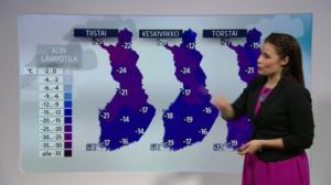 Sää: Sääennuste klo 18.00 (S): 19.02.2018 18.34