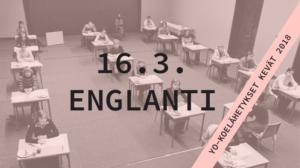 Abitreenit: Englanti, yo-koelähetys, kevät 2018: 16.03.2018 19.24