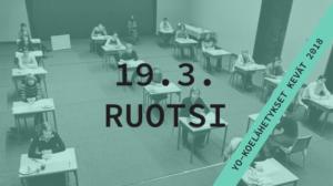 Abitreenit: Ruotsi, yo-koelähetys, kevät 2018: 19.03.2018 19.33